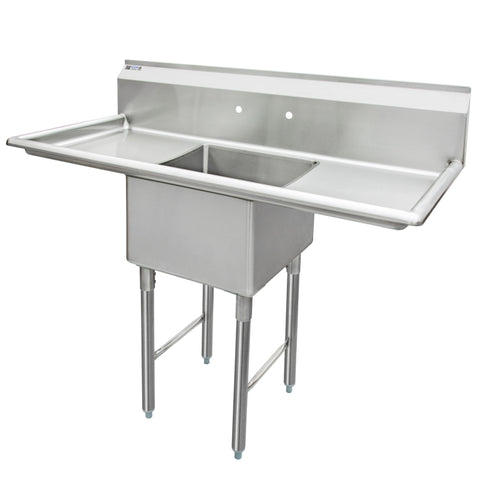 GSW SH24241D 1 Compartment Sink - 2 Drain Boards