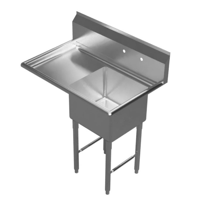 GSW SH24241L 1 Compartment Sink - Left Drain Board