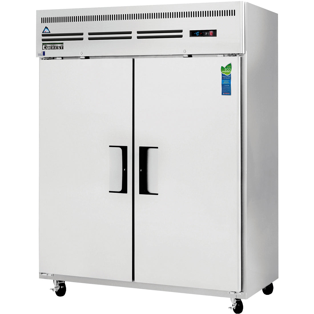 Everest Refrigeration ESWF2 59 Inch Two Section Solid Door Upright Reach-In Freezer 55 Cubic Feet