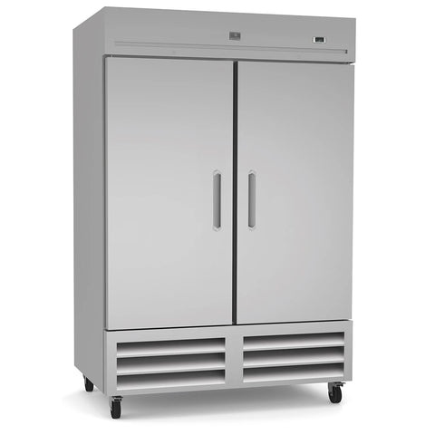 Kelvinator Commercial KCHRI54R2DFE 54" Two Section Reach In Freezer, (2) Solid Doors, 115v