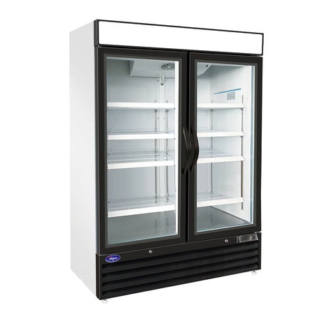 Valpro VP2R-48HC Two Swing Glass Double Door Refrigerator – 48 Cu. Ft.