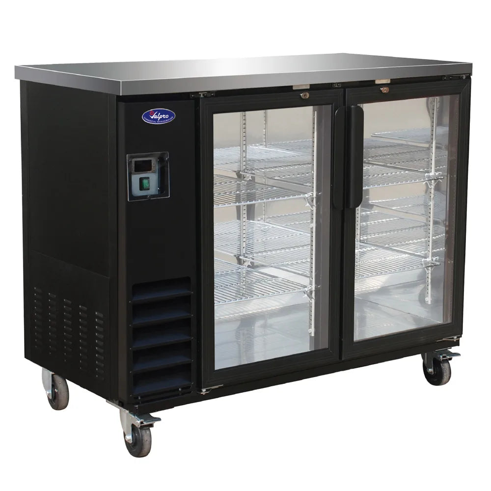 Valpro VP48G 49" Two Glass Door Back Bar Cooler