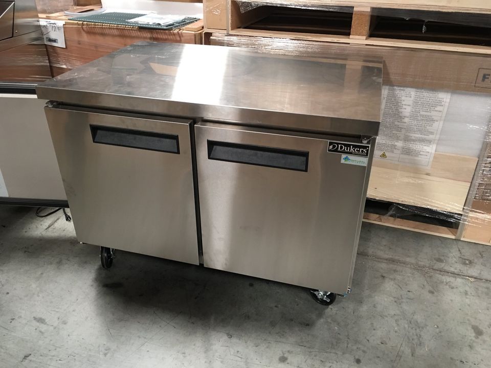 Dukers - D55F 2-Door Commercial Freezer in Stainless Steel