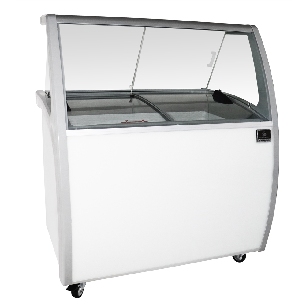 Kelvinator Commercial KCICDC6FH (738372) 48" Mobile Ice Cream Dipping Cabinet w/ 6 Tub Capacity - White, 120v