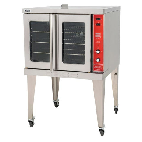 Migali C-CO1-NG COMMERCIAL SINGLE DECK GAS BAKING CONVECTION OVEN WITH CASTERS