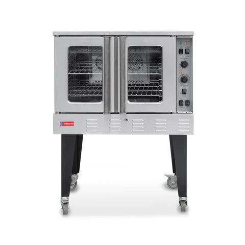 Commercial Convection Oven, WESTLAKE 39" Single Deck Full Size Commercial Gas Convection Oven with Legs - 60,000 BTU