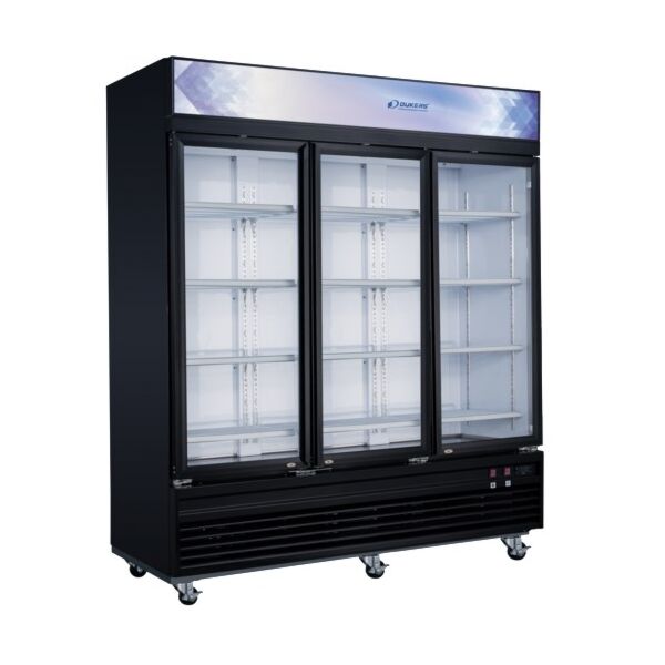 Dukers - DSM-69F Commercial 78"W 3 Glass Door Merchandiser Freezer