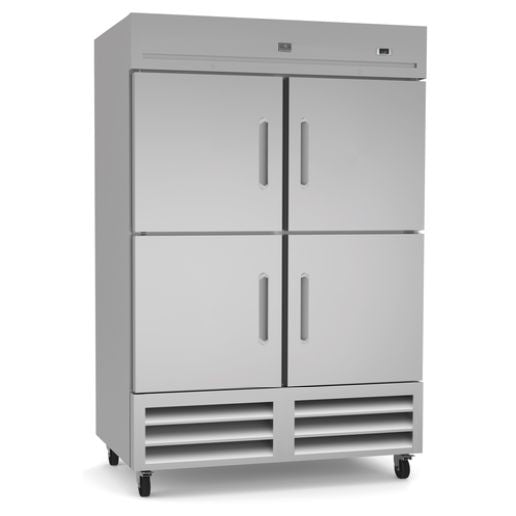 Kelvinator Commercial KCHRI54R4HDR (738282) 53 7/8" Two Section Reach In Refrigerator, (4) Left/Right Hinge Solid Doors, 115v