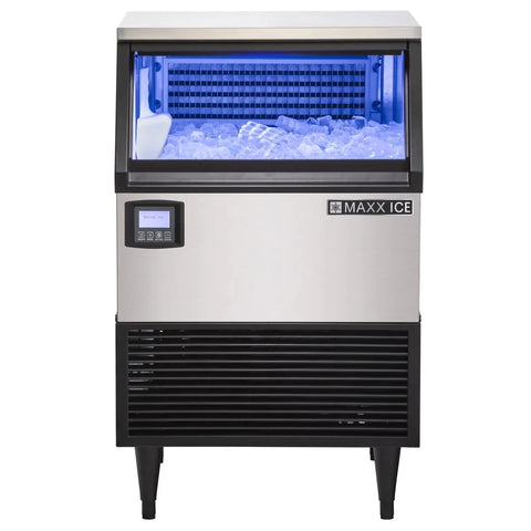 Maxx Ice MIM200N 24" Air Cooled Full Cube 199 lb Undercounter Ice Machine with 75 lb Bin