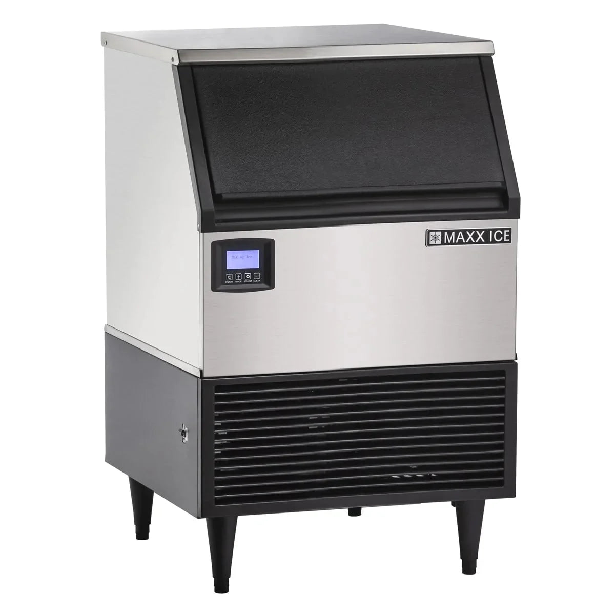 Maxx Ice MIM200N 24" Air Cooled Full Cube 199 lb Undercounter Ice Machine with 75 lb Bin