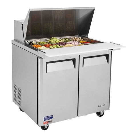 Turbo Air MST-36-15 Mega Top Sandwich/Salad Prep Table, 36-3/8"W, 15 Pans