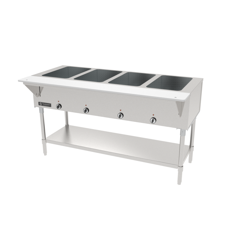 GSW 58" Four Well S/S Electric Open Wells Hot Food Table with Cutting Board ST-4WOE-240