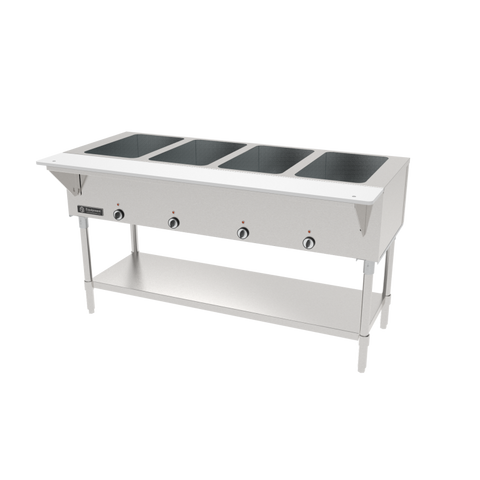 GSW 58" Four Well S/S Electric Open Wells Hot Food Table with Cutting Board ST-4WOE-240