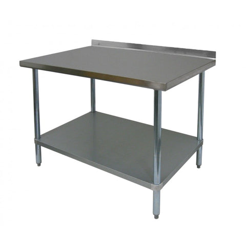 Work Table WT-EB3060- Stainless Steel Top w/ 1-1/2" Rear Upturn