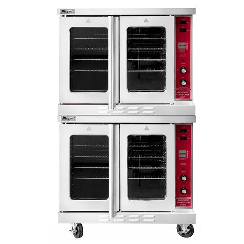 Migali C-CO2-NG 38" Natural Gas Full Size Double Deck Convection Oven